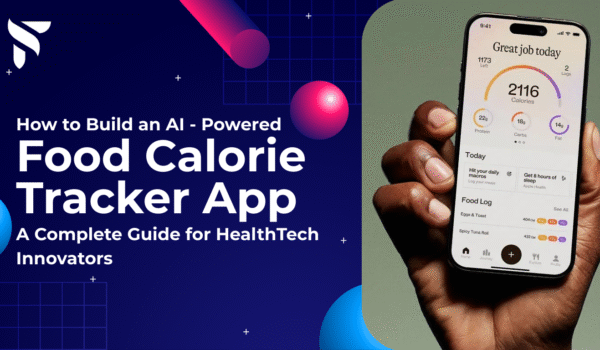 AI calorie tracker app UI showcasing nutrition tracking with calories, macros, and food log features.