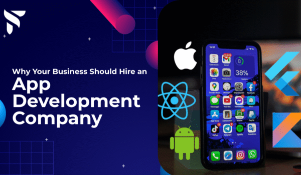 Modern app development company showcasing iOS, Android, and Flutter mobile app technologies by Techcolline Solutions.