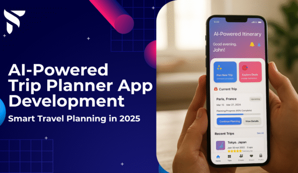 AI-Powered Trip Planner App interface showcasing smart travel itinerary planning features for 2025.